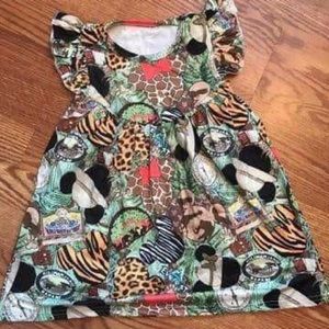 Animal kingdom silky pearl dress